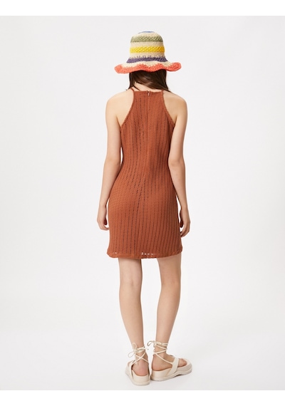 Koton Mini Triko Elbise Bodycon Kolsuz Halter Yaka Dar Kesim Kahverengi 3sal80197ık 3SAL80197IK519 Koton Mini Triko Elbise Bodycon Kolsuz Halter Yaka Dar Kesim Kahverengi 3sal80197ık 3SAL80197IK519