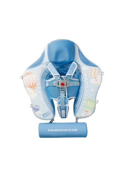 Mambobaby Yüzme Simidi - Hot Air Balloon, Emniyetli, Gölgelikli Ve Ayak Destekli
