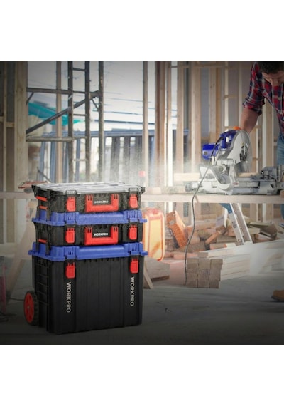 Workpro Wp283029 24lt 12 Gözlü Şeffaf Kapaklı İstiflenebilir 56x