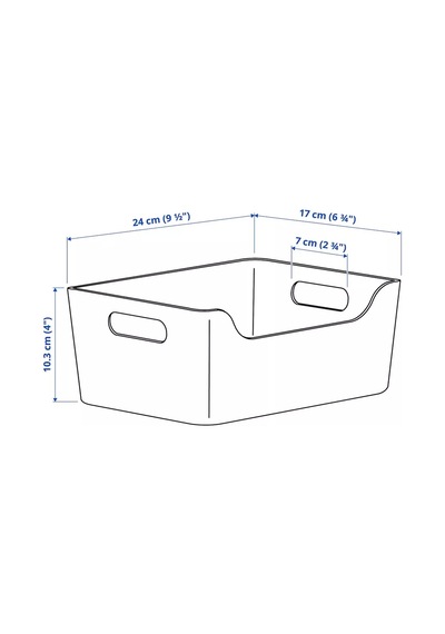 Ikea Uppdatera Saklama Kabı 24x17x10 Cm, Beyaz 250689816 Beyaz