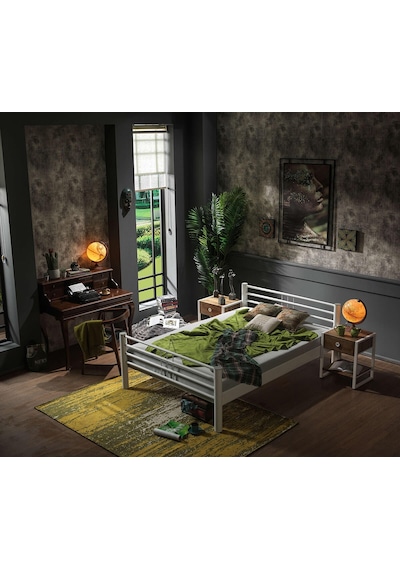 Bedliga Asos Ferforje Metal Çift Kişilik Karyola Bedliga Asos Ferforje Metal Çift Kişilik Karyola