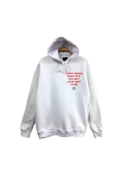 The Weekend Wasted Times Baskılı Kapüşonlu Sweatshirt