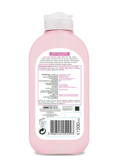 Garnier Botanik Gül Makyaj Temizleme Sütü 200 ML