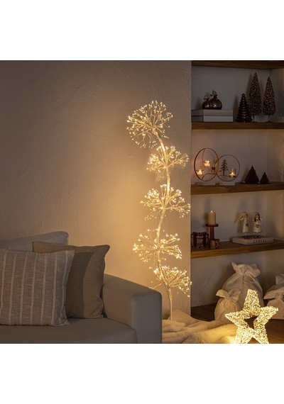 Hidra Led Işıklı Yılbaşı Dekoru 150cm Beyaz Diğer