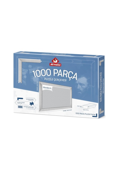 Art Puzzle Beyaz 1000 Parça Demonte Puzzle Çerçevesi