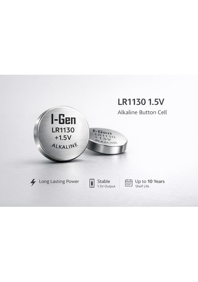 I-gen Lr1130 1.5v Alkalin Düğme Pil Ag10, L1131, 389 20'li Paket