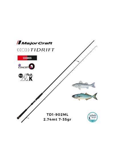 Major Craft Tidrift 1g Td1-902ml Seabass 2.74mt 7-35gr 2p Spin Kamış Standart