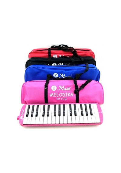 32 Tuşlu Pembe Melodika Msml32 Çok Renkli