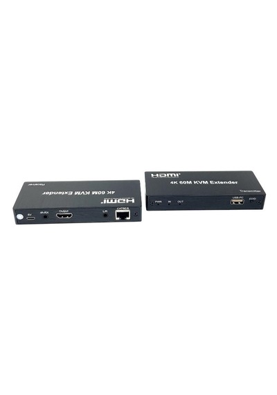 Novacom 4k 60metre Hdmı+usb+ır To Cat6 Kvm Extender