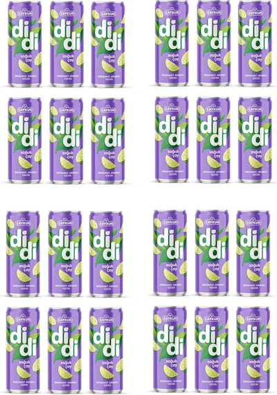 Çaykur Didi Bergamot Aromalı Soğuk Çay 330 Ml X 24 Adet