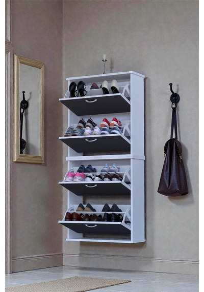 Eliusta Berrak Antrasit 8 Bölmeli Ayakkabılık 72 Cm Genişlikte Duvara Monte 72x156x26 Cm Ayakkabılık Antrasit Eliusta Berrak Antrasit 8 Bölmeli Ayakkabılık 72 Cm Genişlikte Duvara Monte 72x156x26 Cm Ayakkabılık Antrasit