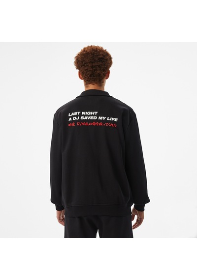 United4 Unıted4 Motto Erkek Siyah Sweatshirtsavage