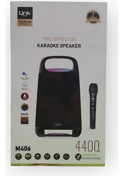 Linktech M406 Premium Ipx4 Işıklı Hoparlör