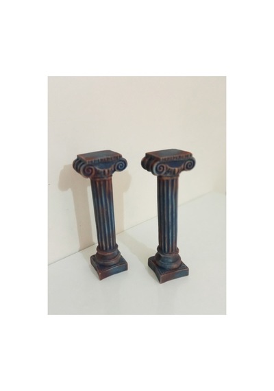 Mumluk 2li Küçük Şamdan Çocuk Bebek Odası Dekorasyon Mavi - 549935917 Mavi