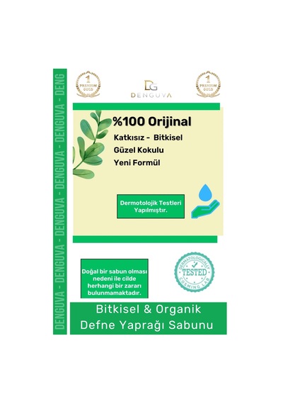 Özel Üretim %100 Doğal Defne Yaprağı Sabunu Organik Zeytinyağlı Defne Yapraklı Saç El Cilt Sabun