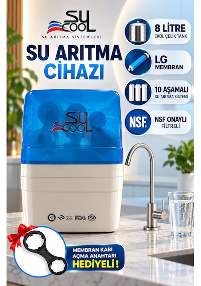 Sucool 10 Aşamalı Lg Membranlı Çelik Tanklı Su Arıtma Cihazı 1