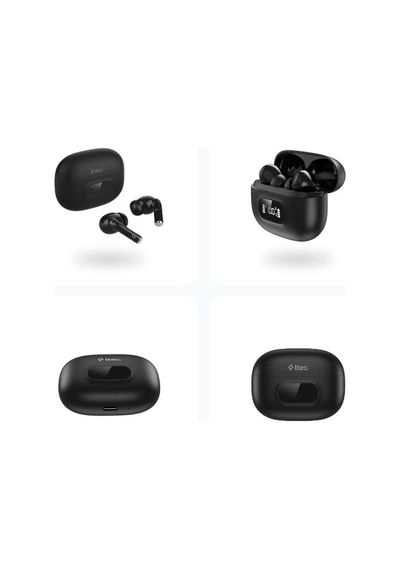 Ttec Airbeat Pro Lite Anc Lcd Göstergeli Gerçek Kablosuz Tws Bluetooth Kulaklık Siyah