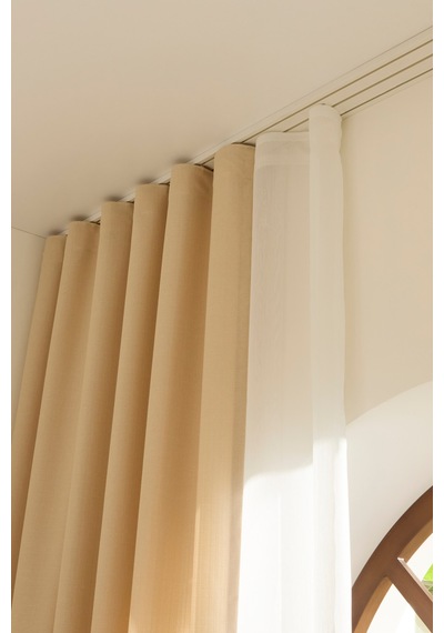 Kaşmir Home Perla Keten Fon Perde Açık Bej 150x270 Cm Açık Bej