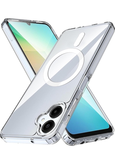 Microsonic Samsung Galaxy Uyumlu A07 Kılıf Magsafe Clear Sararmaz Şeffaf -