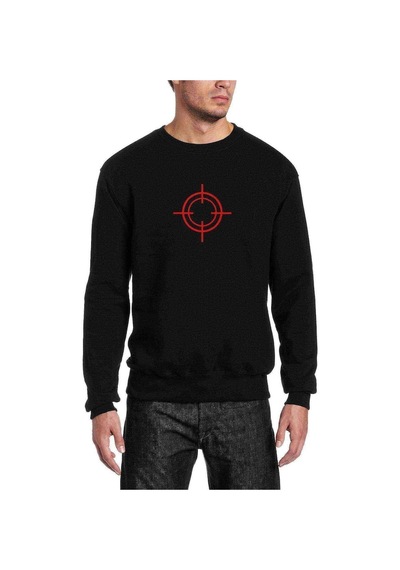 Snippers Baskılı Siyah Erkek Örme Sweatshirt