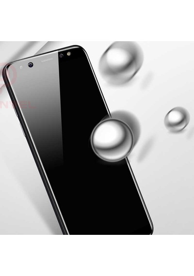 Samsung Uyumlu Galaxy A8 2018 Zore Kenarları Kırılmaya Dayanıklı Cam Ekran Koruyucu