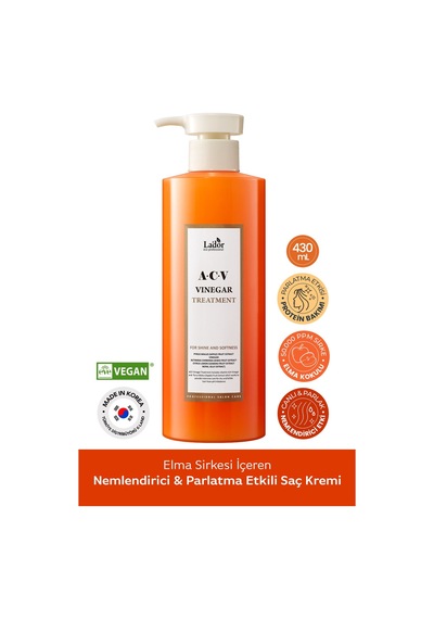 Lador Saç Derisini Canlandıran ve Parlaklaştıran Sirke Özlü Saç Kremi LADOR ACV Vinegar Treatment 430ML