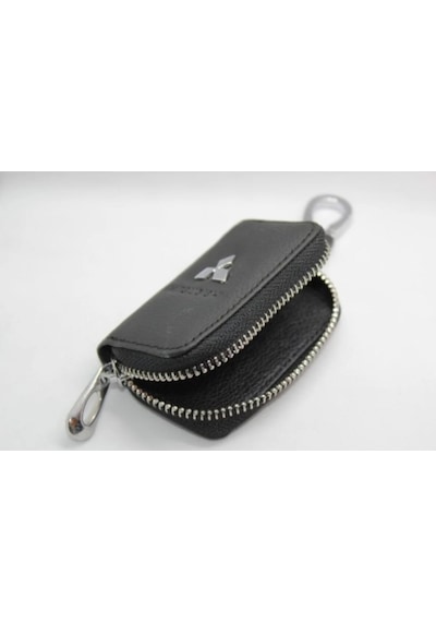 Mitsubishi Deri Fermuarlı Anahtarlık Car Keychain
