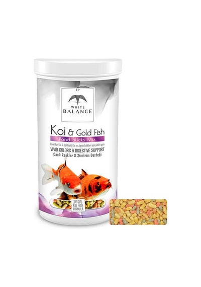 White Balance Koi-Gold Fish Pond Sticks Mix 1000 Ml