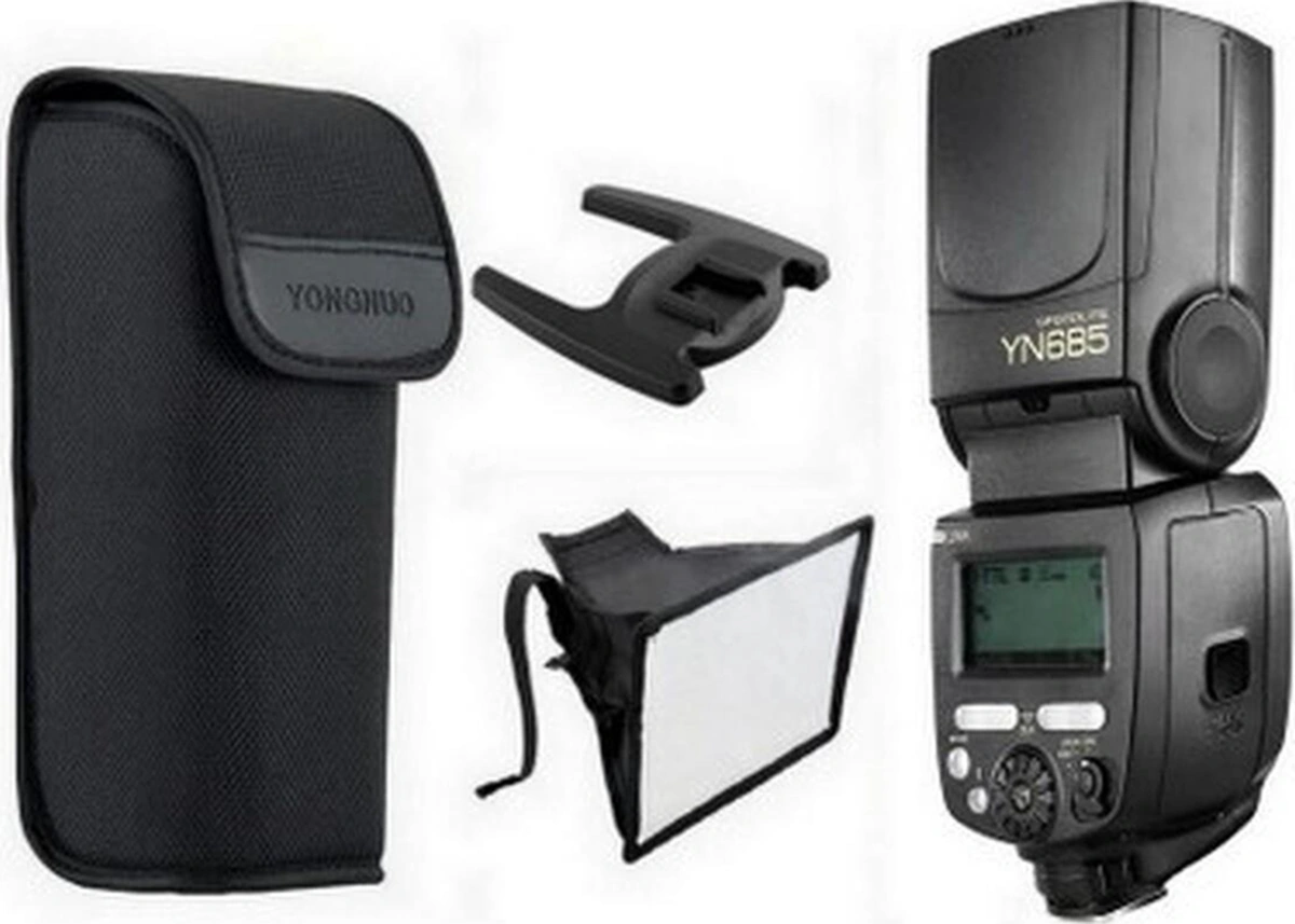 Yongnuo Yn685-c Canon Uyumlu Tepe Flaşı + Softbox-83509