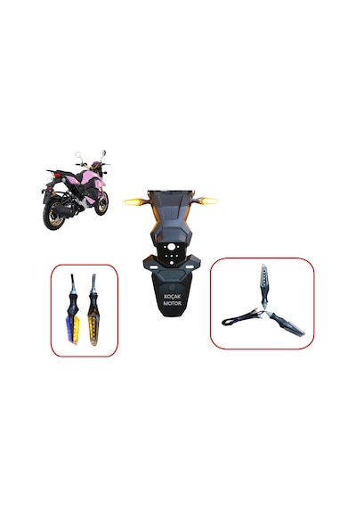 Yuki Hammer 50 Arka Sinyal Takımı Sarı Led Sinyal - Mavi Park