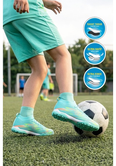 Walkway Mint İthal Hafif Unisex Halı Saha Ayakkabısı Strike G