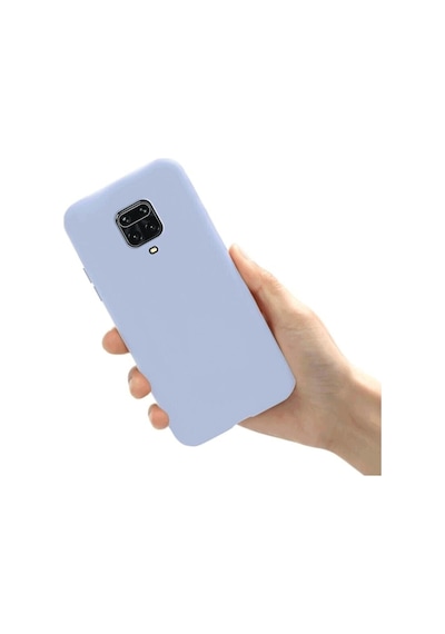 Xiaomi Redmi Note 9 Pro Max Kılıf Kamera Korumalı Silikon Rubber Arka Kapak Lila