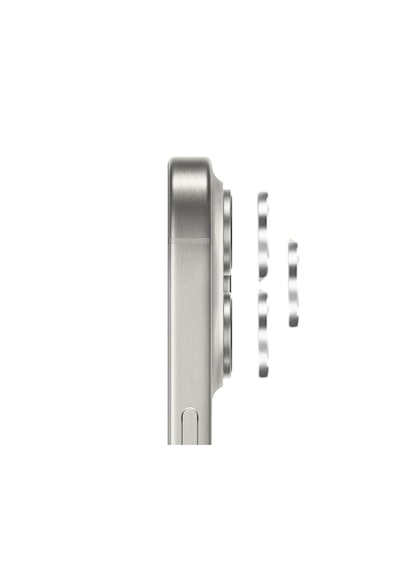 Safeus Safir Temperli Kamera Lens Koruyucu Apple Uyumlu iPhone 15 Pro Max Ve İle Beyaz