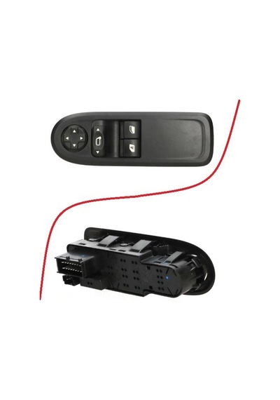 Cam Acma Düğmesi C3 Iıı-ds3 2009-2016 16 Pin-ikili Siyah 6490.ce-98012283xt-96637530xt
