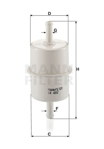 MANN WK4002 YAKIT FİLTRESİ IVECO DAILY III 99-06 35-15 TURBO 146H