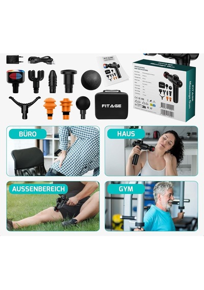 Fitage Masaj Tabancası Masaj Aletleri Ürün Kodu 003236 Çok Renkli