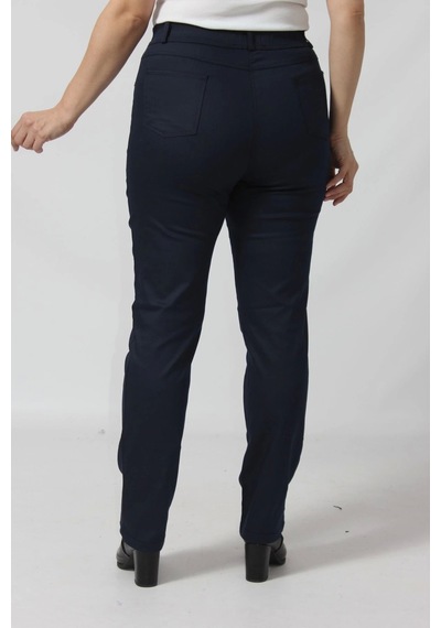 Moda Berray R002 Beli Lastikli Full Esnek Toparlayıcı Büyük Beden Pantolon Lacivert