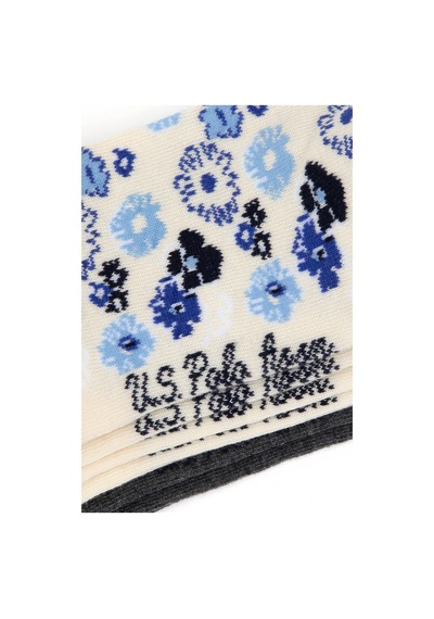 U.S. Polo Assn. Kadın 3'lü Patik Çorap 50317990-VR071