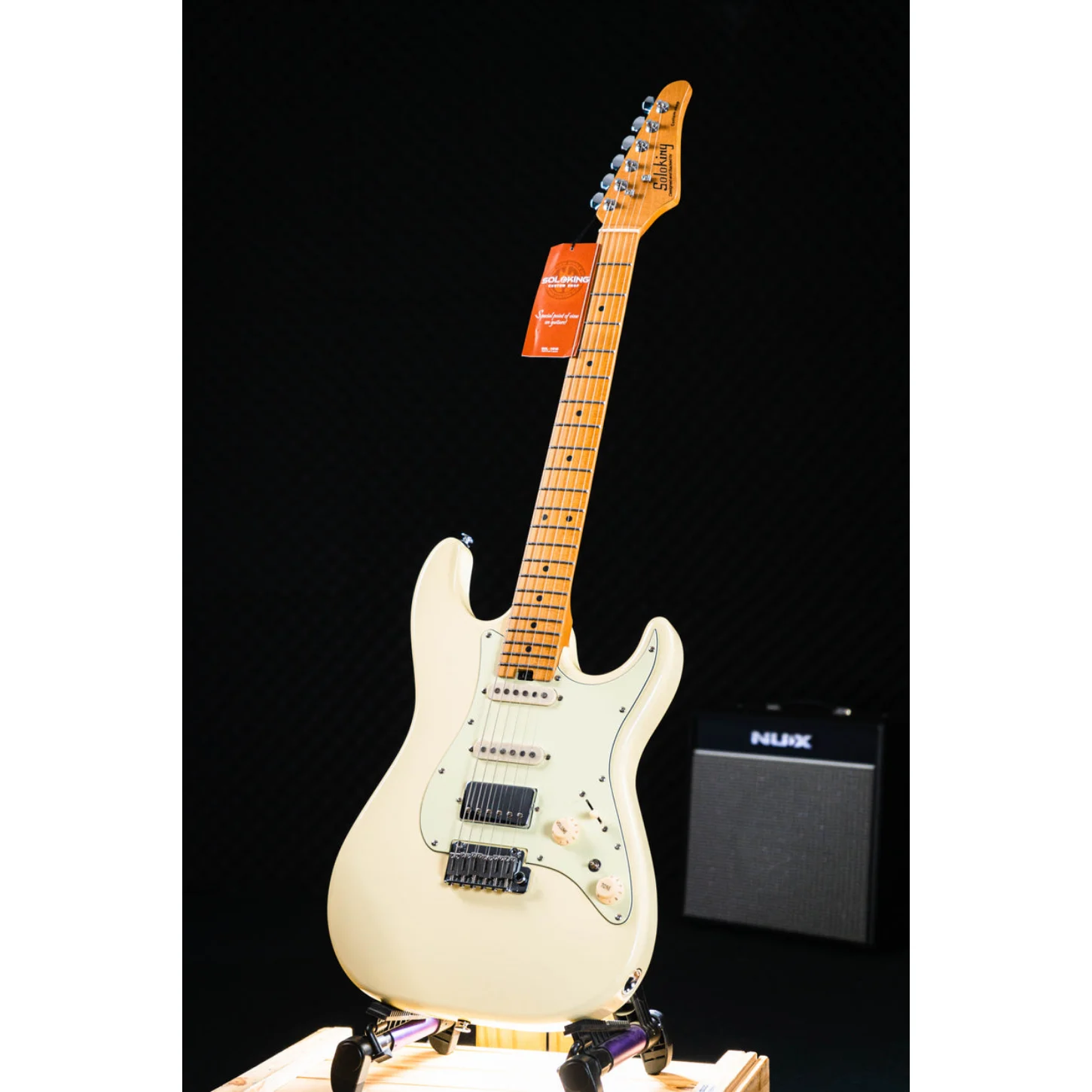 Soloking Ms-1 Classic İn Vintage White With Roasted Maple Neck And Fb W/gigbag