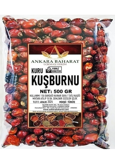 Ankara Baharat Kuşburnu Kurusu 500 G
