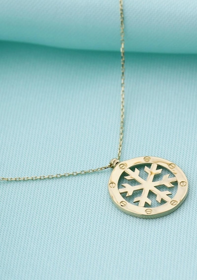 14k Altın Kartanesi Kolye 4n28319 Sarı