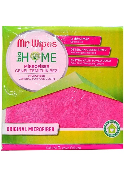 Mr. Wipes Mikrofiber Genel Temizlik Bezi Pembe 40 x 40 CM