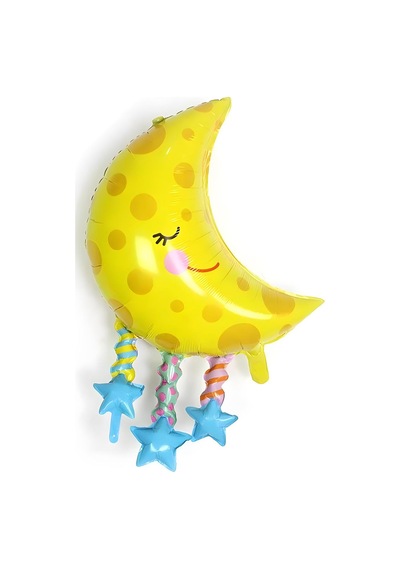 Yıldızlı Ay Folyo Balon 89 Cm