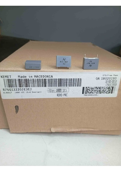 76qı2220je3ej 22nf 1000v 15 Polyester Kondansatör 70 Adet