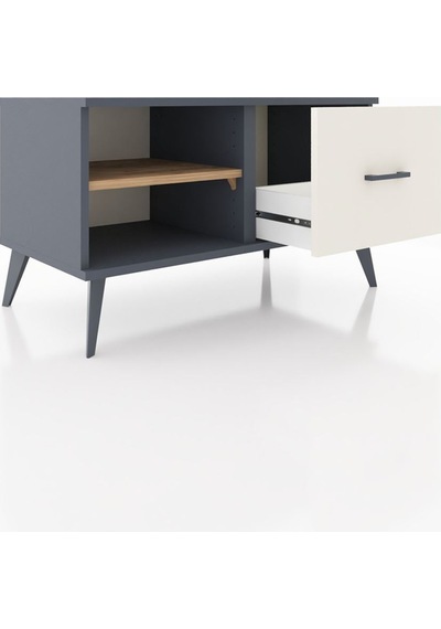 Hyperion Şifonyer Tek Raflı Tek Çekmeceli 88x44x48 Antrasit-çam/aytaşı Çam/aytaşı Hyperion Şifonyer Tek Raflı Tek Çekmeceli 88x44x48 Antrasit-çam/aytaşı Çam/aytaşı