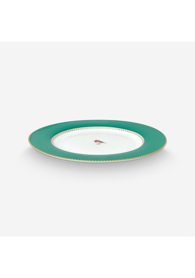 Yeşil Porselen Yemek Tabağı 26,5 Cm