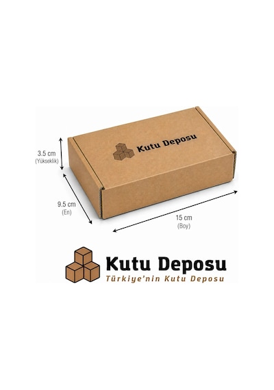 9.5x15x3.5 Cm E-ticaret Ve Kargo Kutusu Takı Kutusu 100 Adet