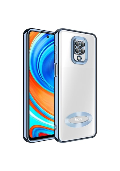 Xiaomi Redmi Note 9s / Note 9 Pro Darbeye Dayanıklı Kamera Korumalı Silikon Kılıf Mavi