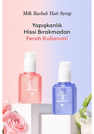 Argan Yağı Ve E Vitaminli Nemlendirici Parfümlü Saç Serumu Mılk Baobab Hair Syrup White Musk