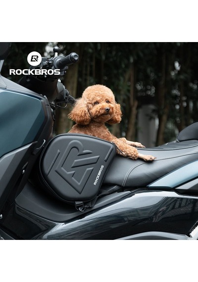 Rockbros 14lt Motosiklet Tünel, Depo Üstü Ve Kask Çantası Suya Dayanıklı Alüminyum - Siyah